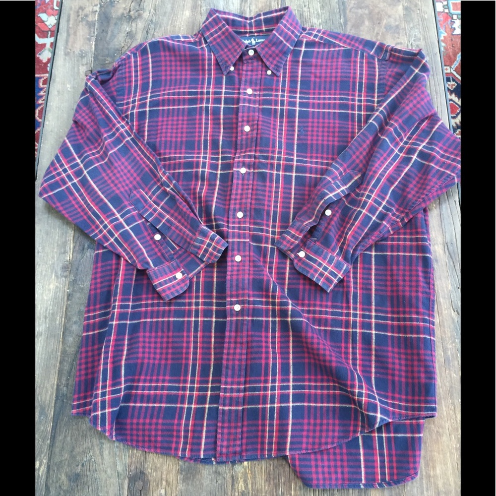 Ralph Lauren flannel button down shirt